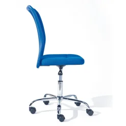 3S. x Home Chaise de bureau enfant à roulettes Bleu DUTEL New