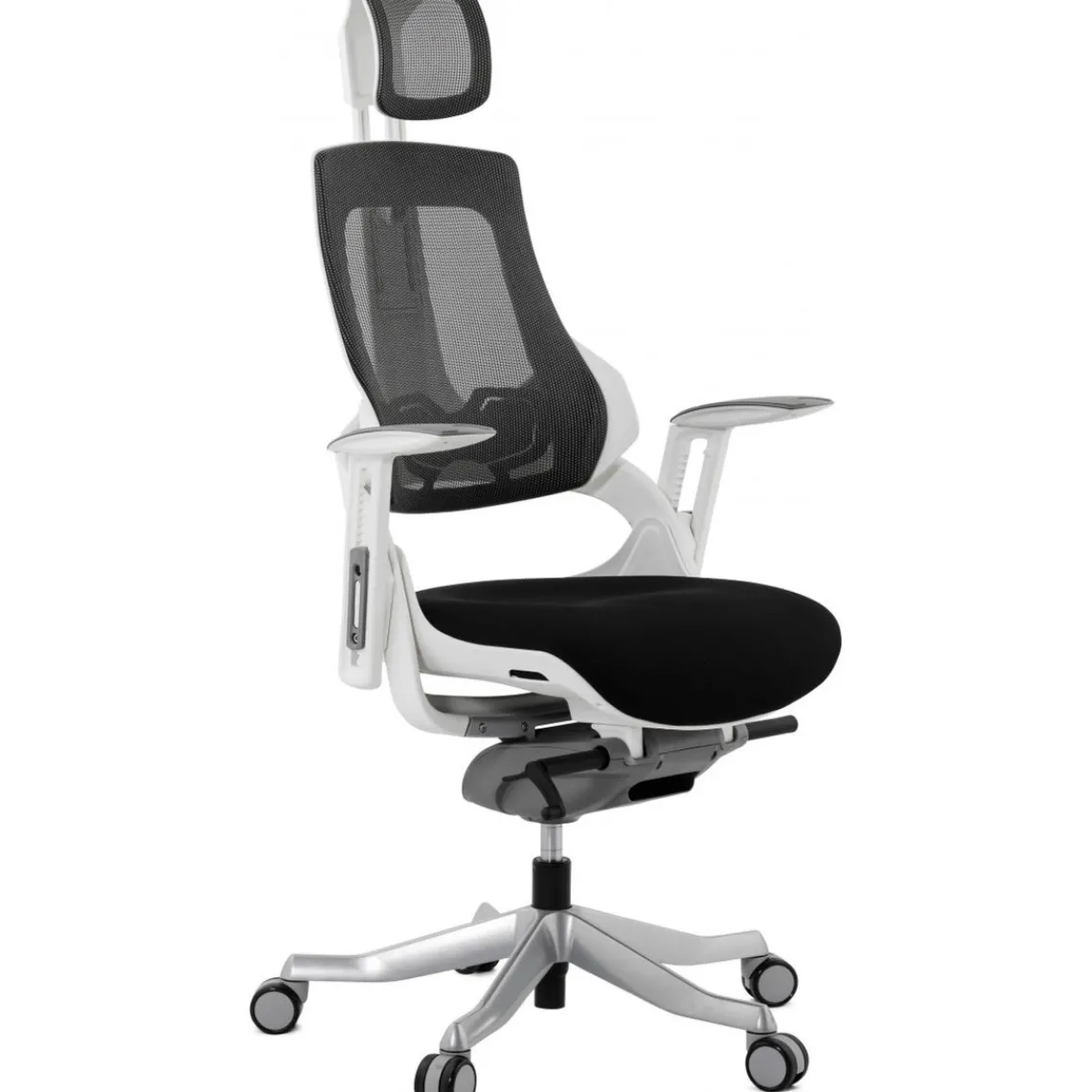 ALTEREGO Chaise de bureau ergonomique tissu noir SALOO Clearance