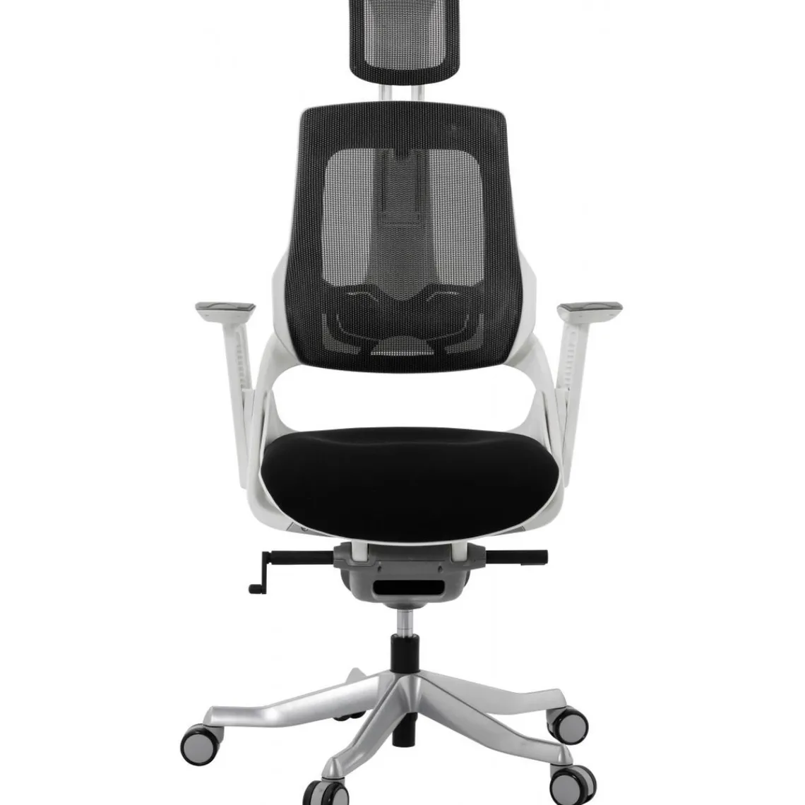 ALTEREGO Chaise de bureau ergonomique tissu noir SALOO Clearance