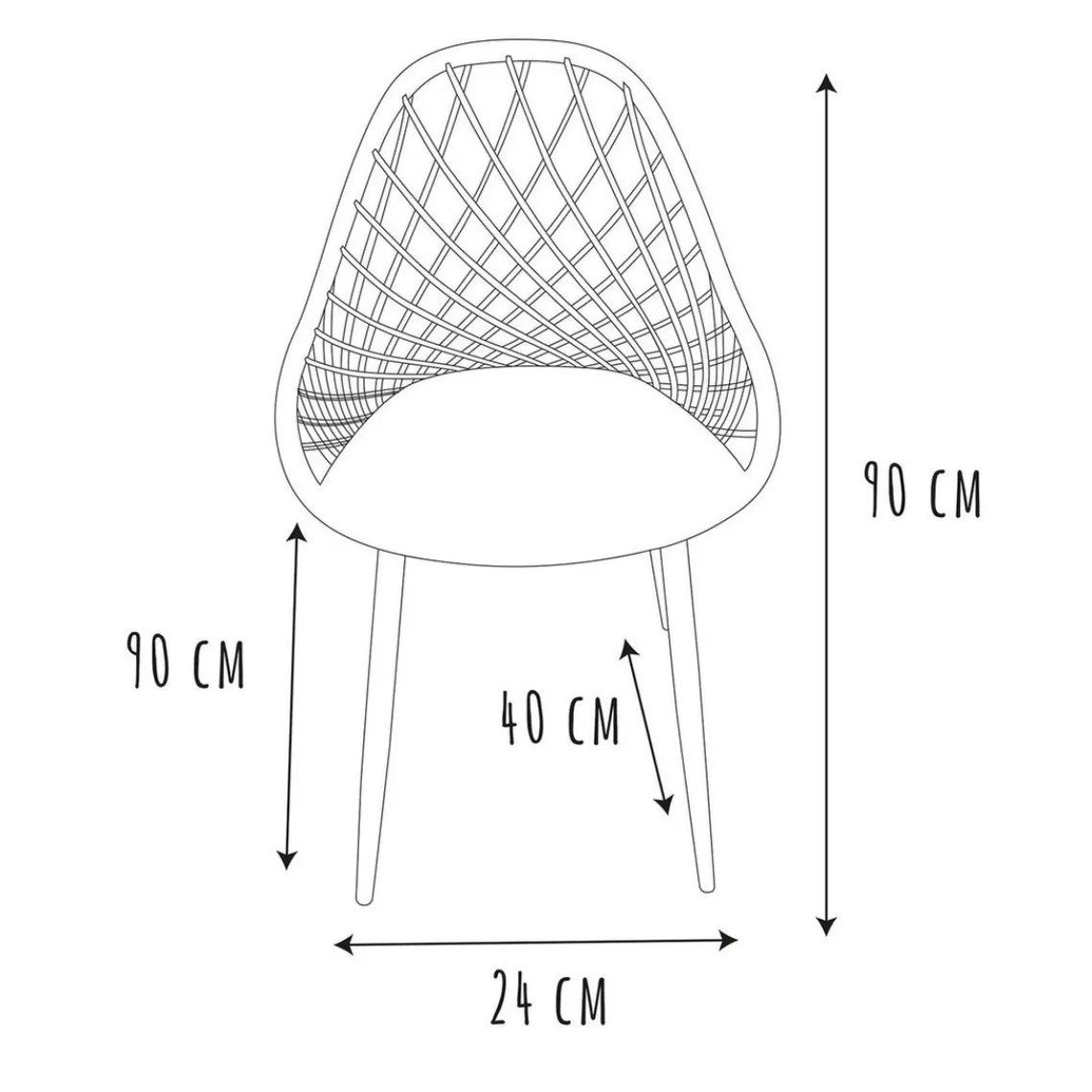 3S. x Home Chaise de Jardin Croisillons Vert Sale