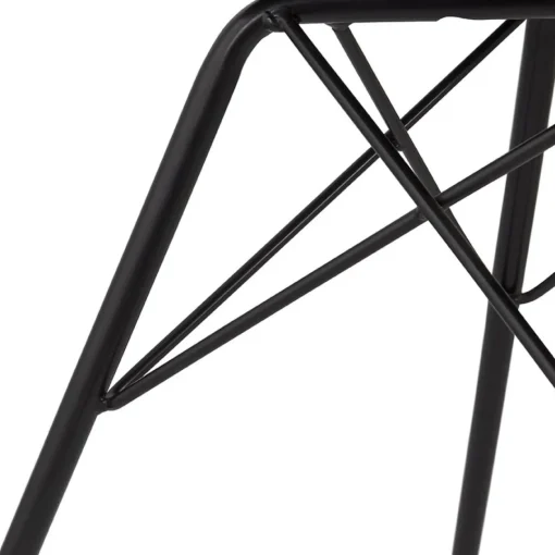 ALTEREGO Chaise design 'BRAVO' en matière synthétique brune et pieds en métal noir Online