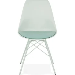ALTEREGO Chaise design 'BYBLOS' vert clair style industriel Clearance