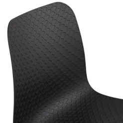 ALTEREGO Chaise design de bureau 'EVORA' noire sur roulettes Online