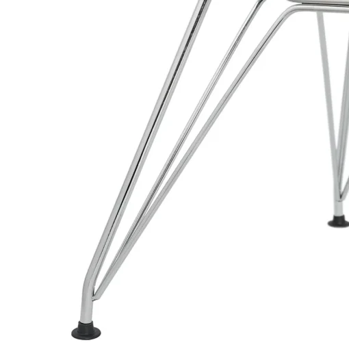 ALTEREGO Chaise design 'GAUDY' blanche avec pied en métal chromé Sale