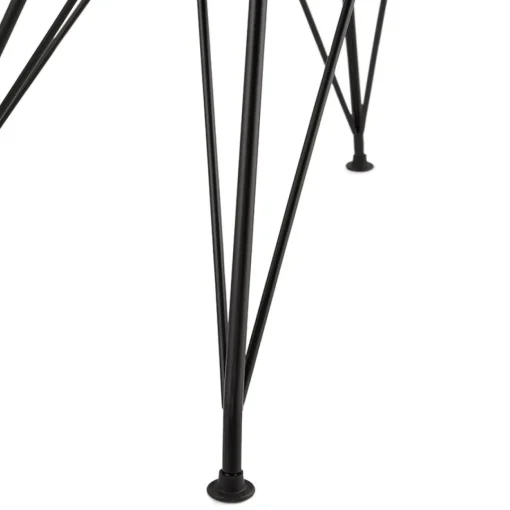 ALTEREGO Chaise design 'GAUDY' blanche style industriel avec pied en métal noir Sale