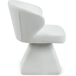 3S. x Home Chaise design grand confort Statik Tissu Crème New