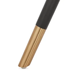 ALTEREGO Chaise design 'HAMILTON' en tissu pied de poule et pieds en bois noir Discount