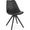 ALTEREGO Chaise design 'PIPA' noire New