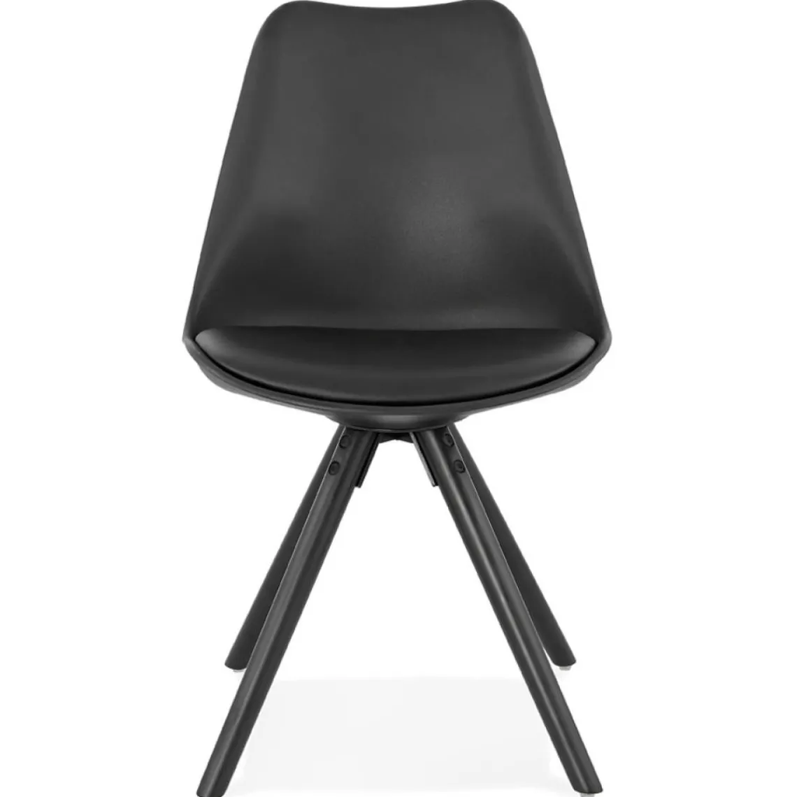 ALTEREGO Chaise design 'PIPA' noire New