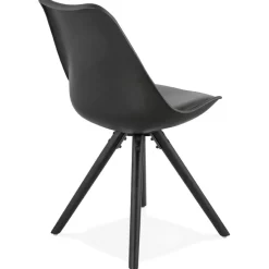 ALTEREGO Chaise design 'PIPA' noire New