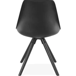 ALTEREGO Chaise design 'PIPA' noire New