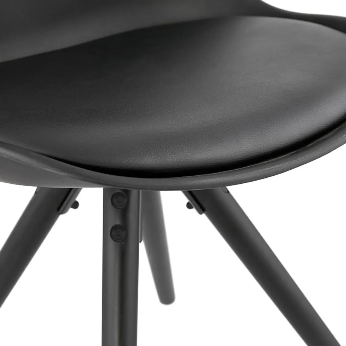 ALTEREGO Chaise design 'PIPA' noire New