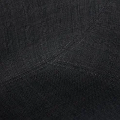 ALTEREGO Chaise design 'PLANET' en tissu gris foncé avec pieds en métal noir Outlet