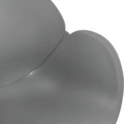 ALTEREGO Chaise design 'SATELIT' grise style industriel avec pieds en métal noir Clearance