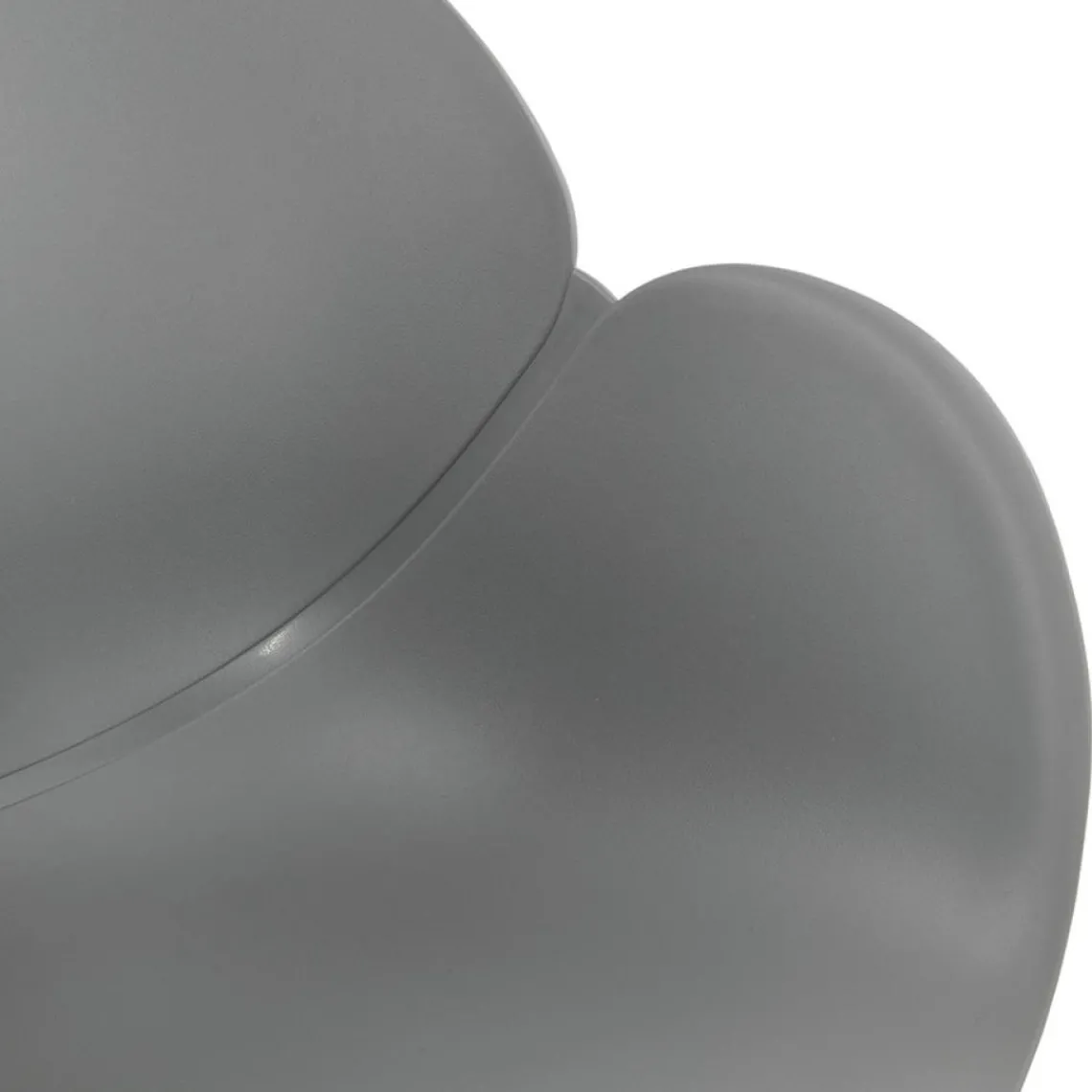 ALTEREGO Chaise design 'SATELIT' grise style industriel avec pieds en métal noir Clearance