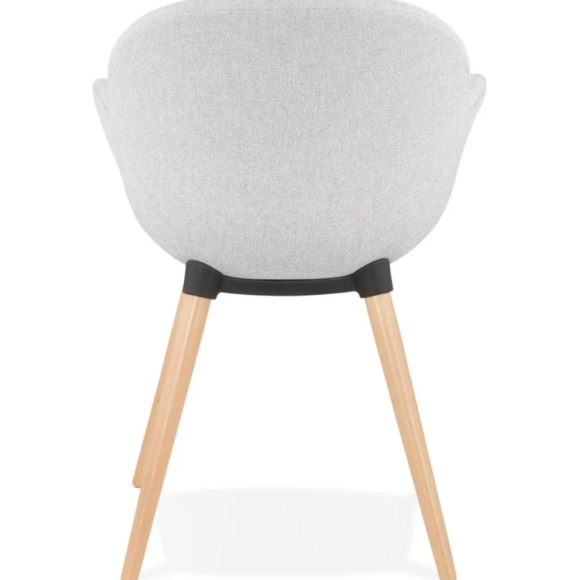 ALTEREGO Chaise design scandinave 'TAPIOCA' en tissu gris clair Hot