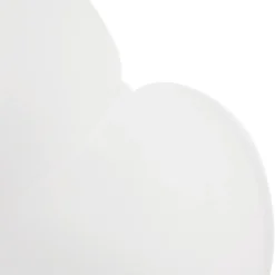 ALTEREGO Chaise design scandinave 'PICATA' blanche avec pieds en bois New