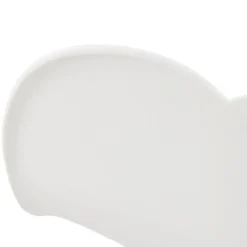 ALTEREGO Chaise design scandinave 'PICATA' blanche avec pieds en bois New