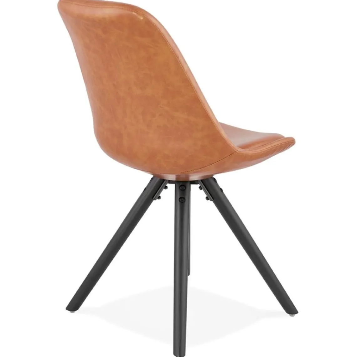 ALTEREGO Chaise design 'STREET' brune style industriel Online