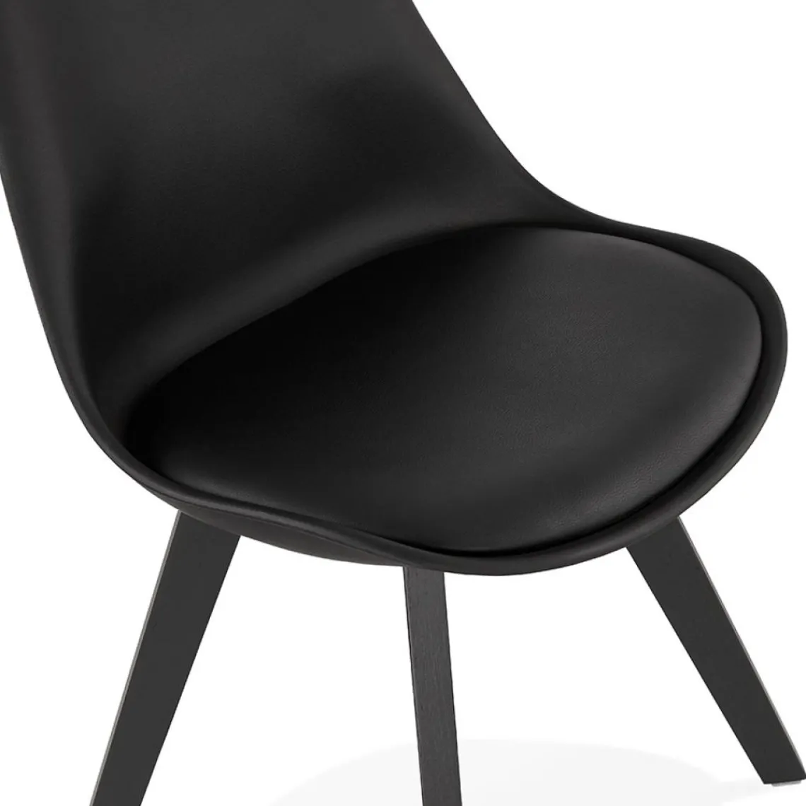 ALTEREGO Chaise design 'TAPAS' noire Sale