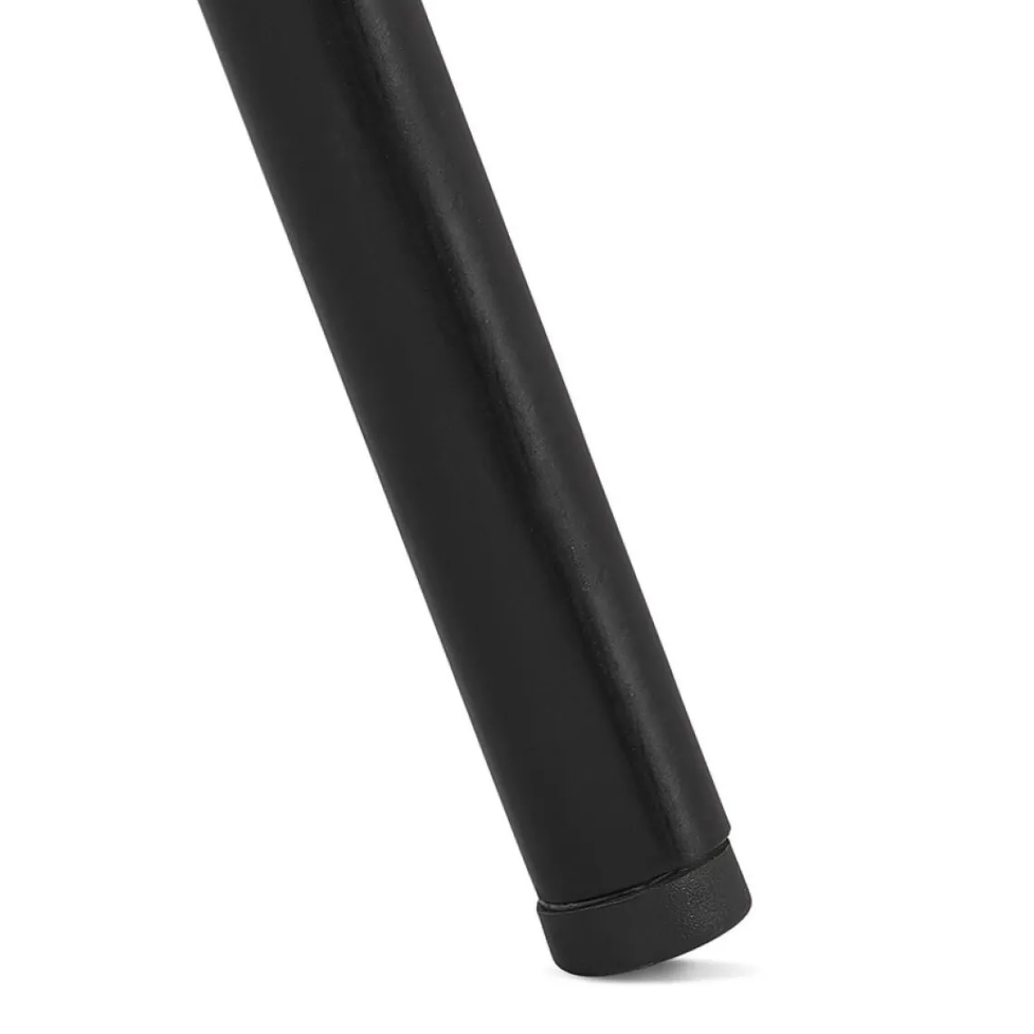 ALTEREGO Chaise design 'ZAZY' en velours moutarde et pieds en métal noir Outlet