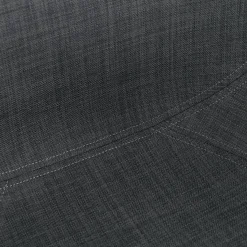 ALTEREGO Chaise moderne 'ATOL' en tissu gris foncé avec pieds en métal blanc Discount