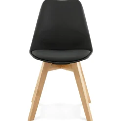 ALTEREGO Chaise moderne 'TEKI' noire Sale