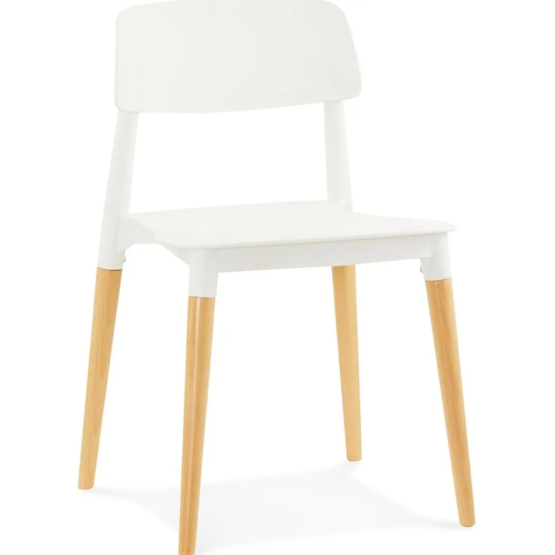 ALTEREGO Chaise moderne 'TRENDY' blanche style scandinave New