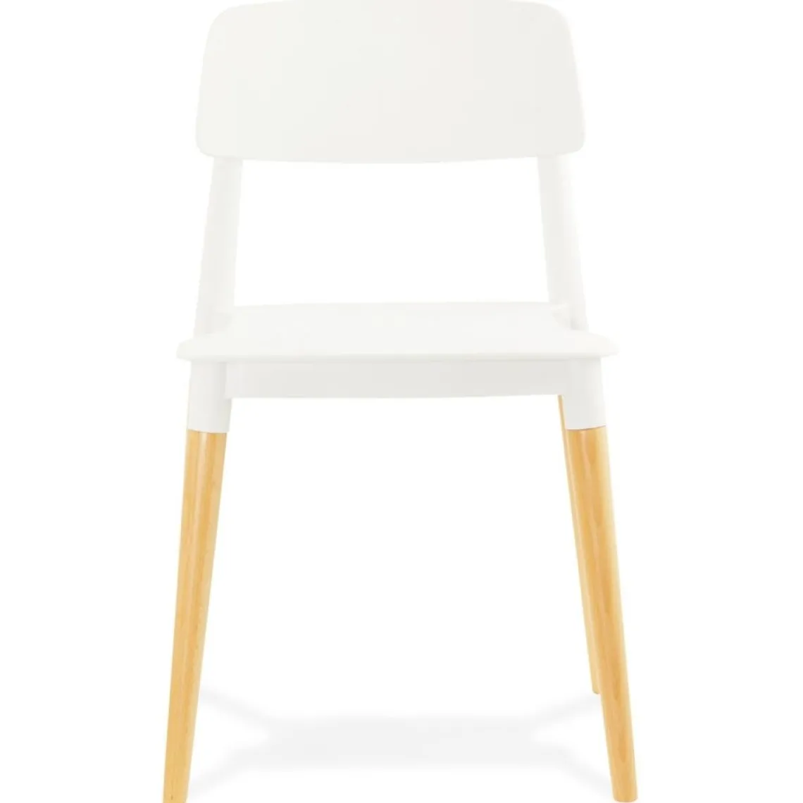 ALTEREGO Chaise moderne 'TRENDY' blanche style scandinave New