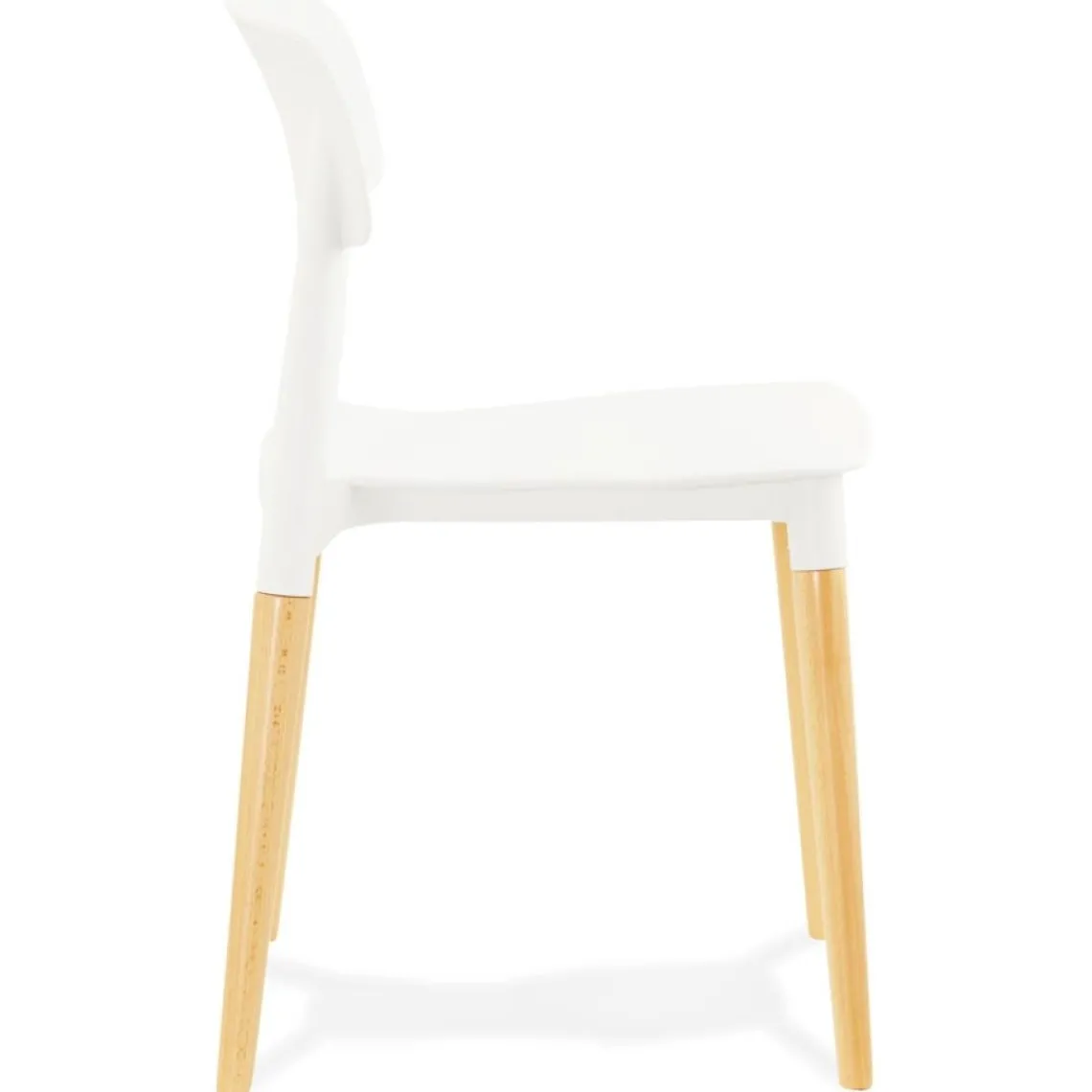 ALTEREGO Chaise moderne 'TRENDY' blanche style scandinave New