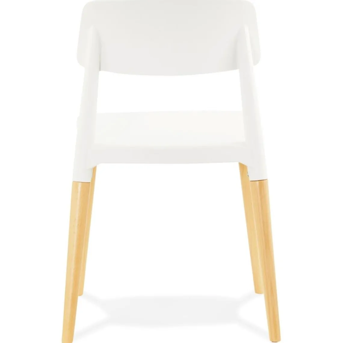 ALTEREGO Chaise moderne 'TRENDY' blanche style scandinave New