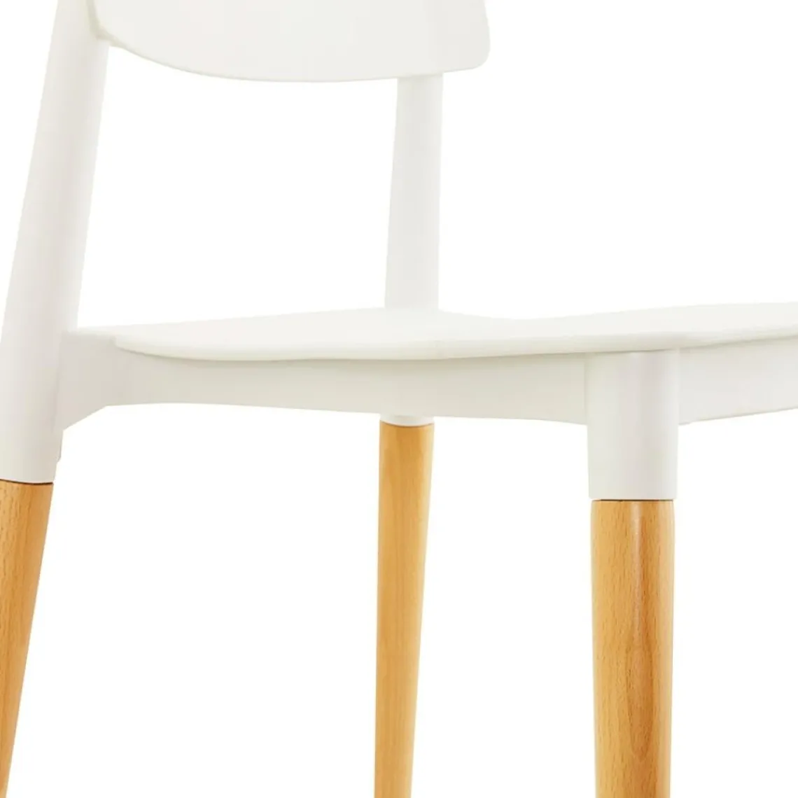 ALTEREGO Chaise moderne 'TRENDY' blanche style scandinave New