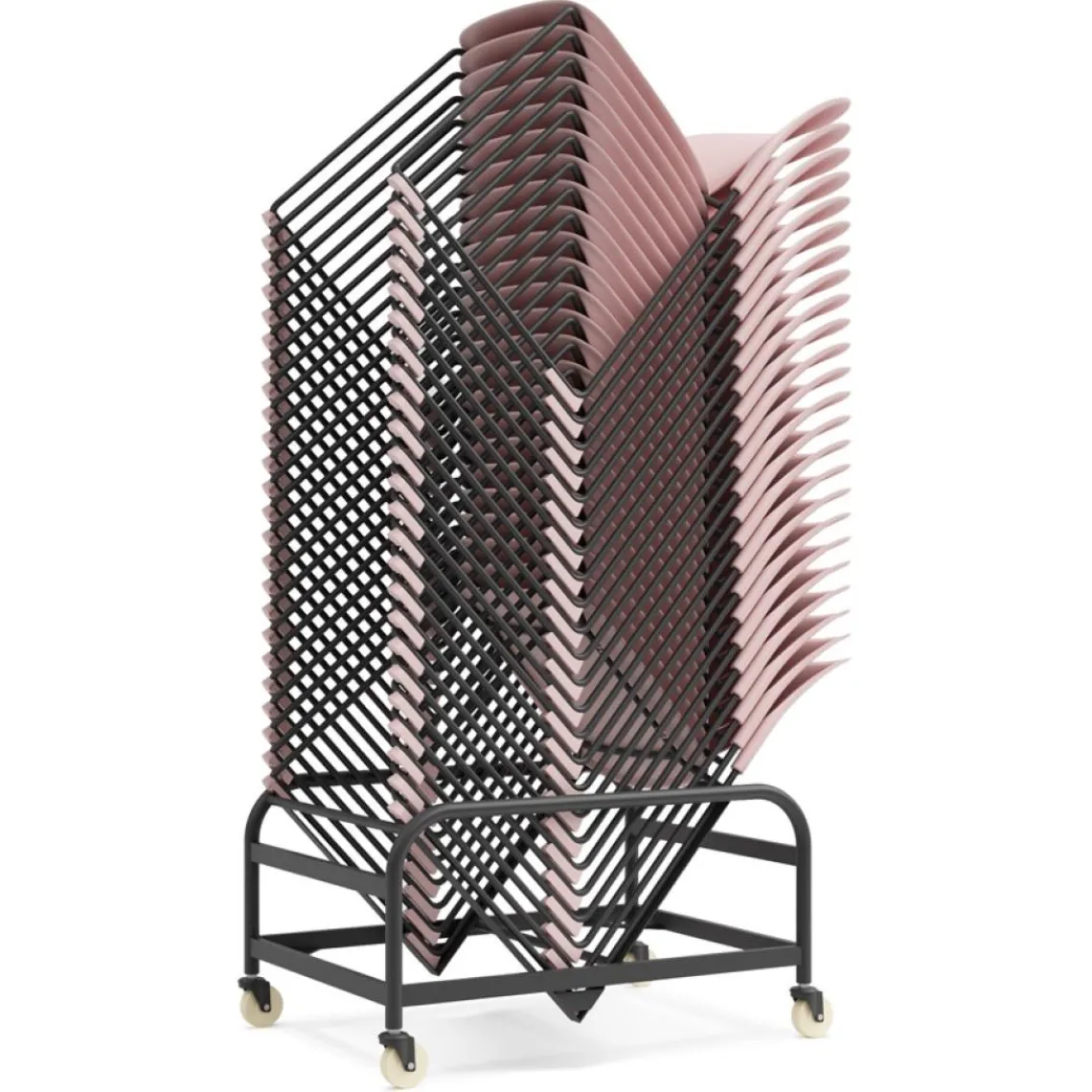 ALTEREGO Chaise 'PILA' blanche avec assise plastique et structure métal Online