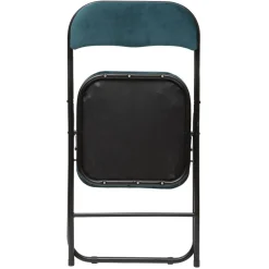 3S. x Home Chaise pliante en velours bleu Hot