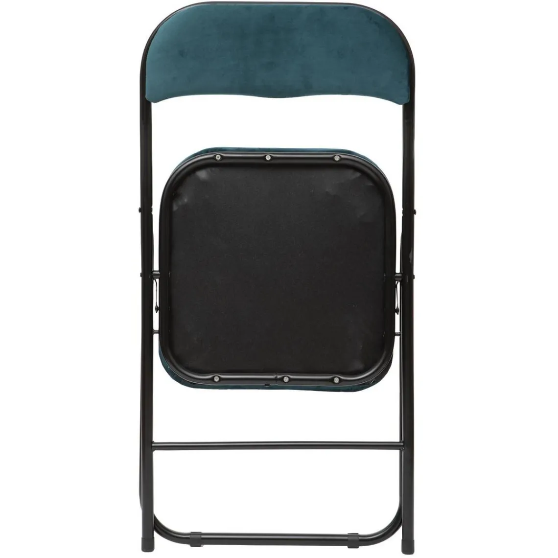 3S. x Home Chaise pliante en velours bleu Hot