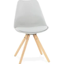 ALTEREGO Chaise scandinave 'GOUJA' grise Best