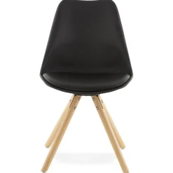 ALTEREGO Chaise scandinave 'GOUJA' noire Hot