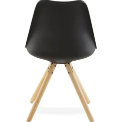 ALTEREGO Chaise scandinave 'GOUJA' noire Hot