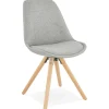 ALTEREGO Chaise scandinave 'HIPHOP' en tissu gris Online