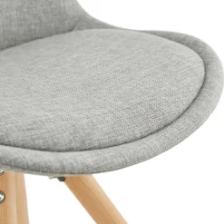 ALTEREGO Chaise scandinave 'HIPHOP' en tissu gris Online