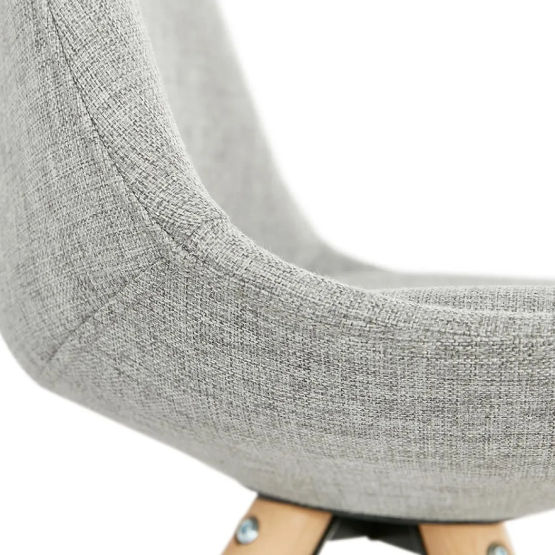 ALTEREGO Chaise scandinave 'HIPHOP' en tissu gris Online