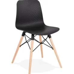 ALTEREGO Chaise scandinave 'TONIC' noire design Outlet