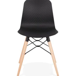ALTEREGO Chaise scandinave 'TONIC' noire design Outlet