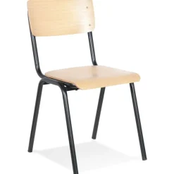 ALTEREGO Chaise style écolier 'MASTER' finition naturelle classique Online