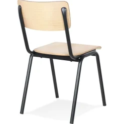 ALTEREGO Chaise style écolier 'MASTER' finition naturelle classique Online