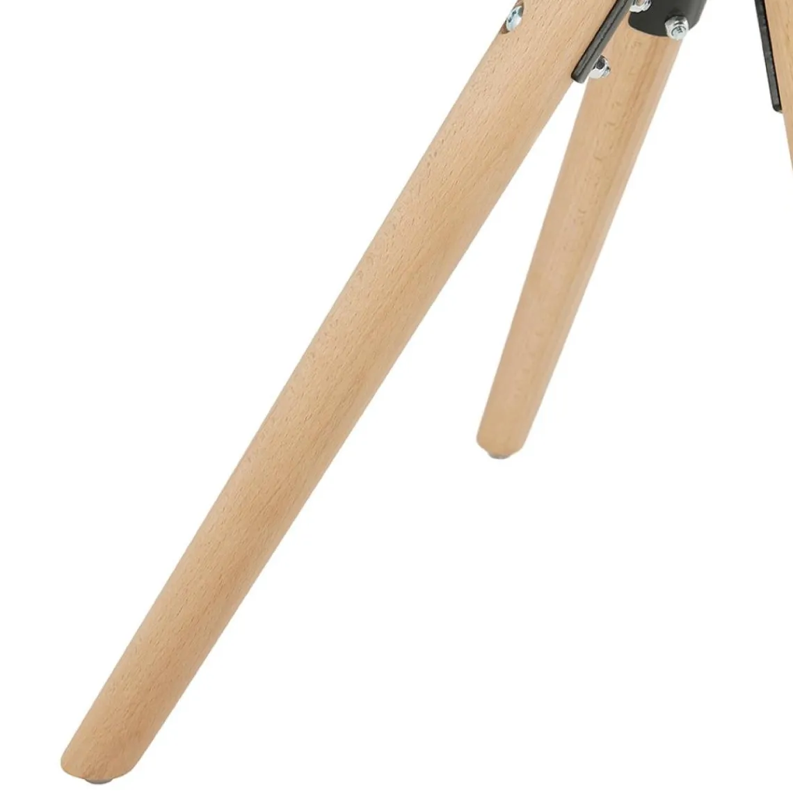 ALTEREGO Chaise vintage 'RICKY' en tissu pied de poule et pieds en bois naturel Online