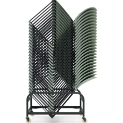 ALTEREGO Chariot 'TROLLY' noir pour transport de chaises 'PILA' Clearance
