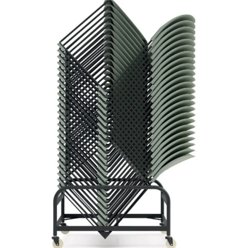 ALTEREGO Chariot 'TROLLY' noir pour transport de chaises 'PILA' Clearance