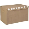 3S. x Home Coffre non-tissé jute et pompons marron Online