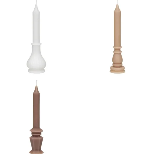 3S. x Home Coffret 3 bougies Little cottage blanc et rose Best